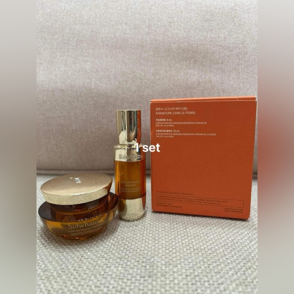 Sulwhasoo Signature Care 2pcs Kit Serum Cream Anti Aging K-Beauty - Picture 3 of 5